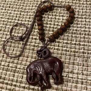 Elephant and Monkey Necklace